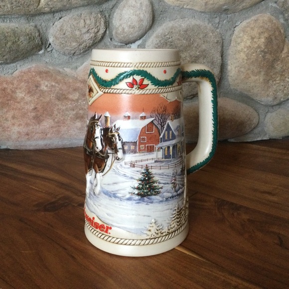 Vintage 1996 Budweiser Holiday Stein - Picture 2 of 5